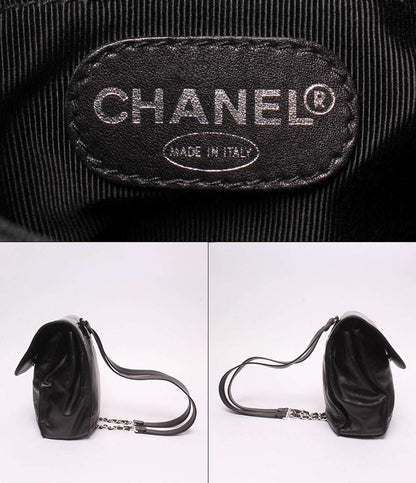 CHANEL リュック ミニチェーンリュック シルバー金具 3番台 レディース シャネル