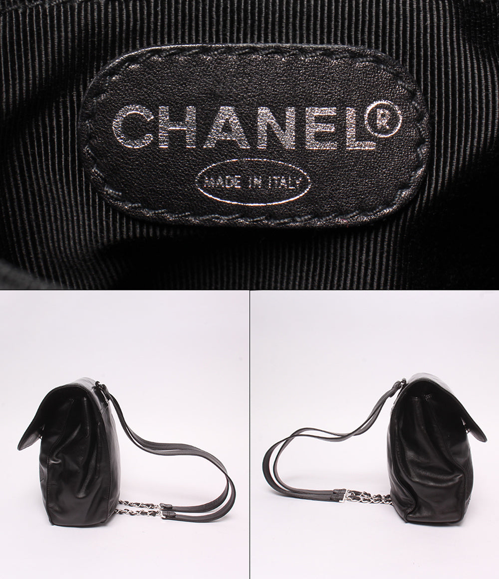 CHANEL リュック ミニチェーンリュック シルバー金具 3番台 レディース シャネル