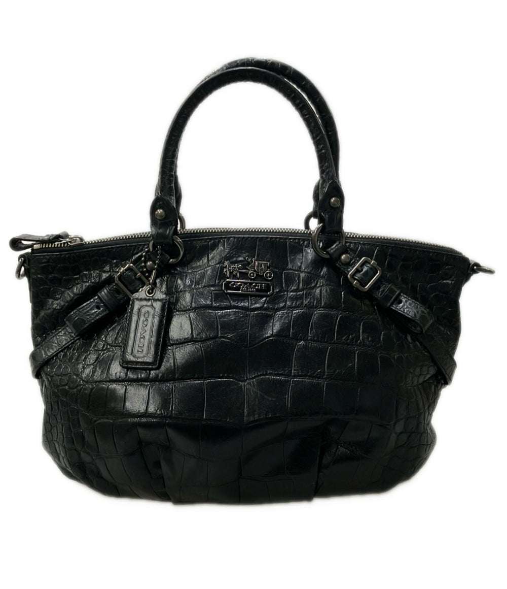 COACH ハンドバッグ クロコ型押し レザー 15924 レディース コーチ