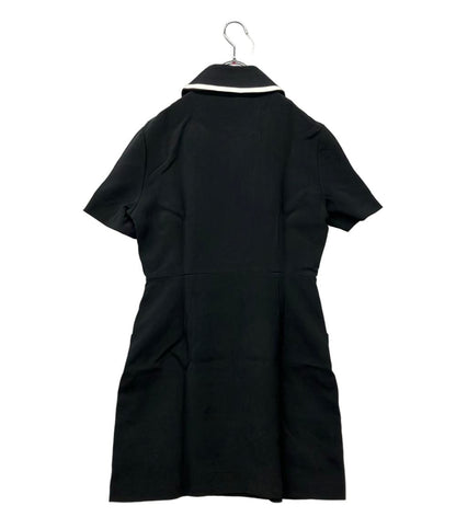 FENDI 半袖ワンピース ダブルブレスト バイカラー ミニ FDA886 AC5M レディース SIZE 44 (L) フェンディ