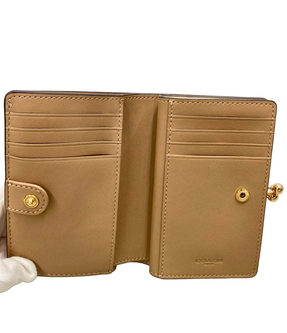 美品 COACH 二つ折り財布 シグネチャー C8724 レディース コーチ