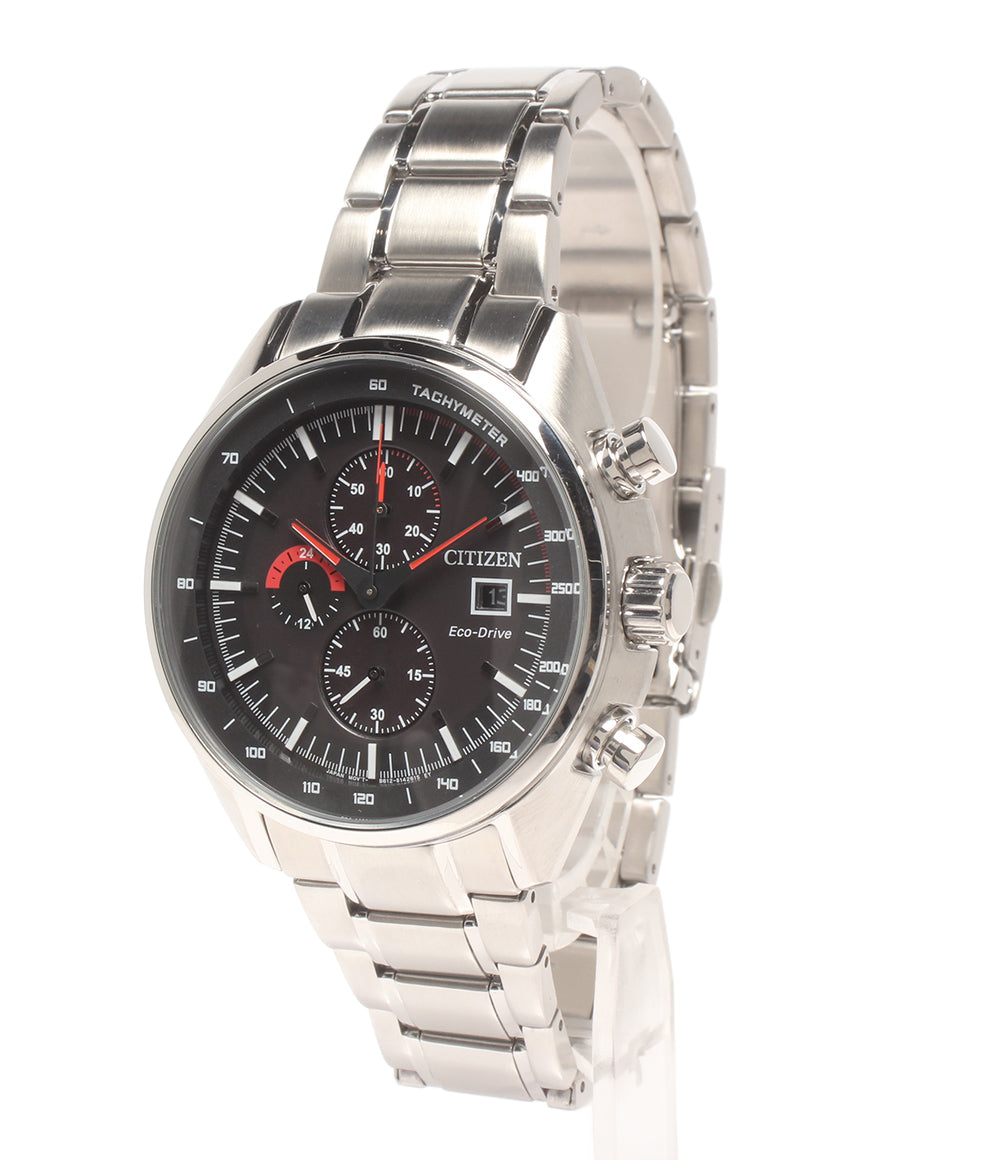 美品 CITIZEN 腕時計 ソーラー ブラック B612-S104394 メンズ シチズン
