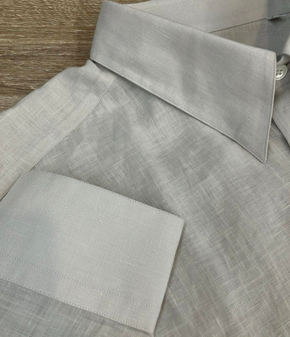 エルメス 長袖シャツ リネン メンズ SIZE 43 17 (2XL) HERMES