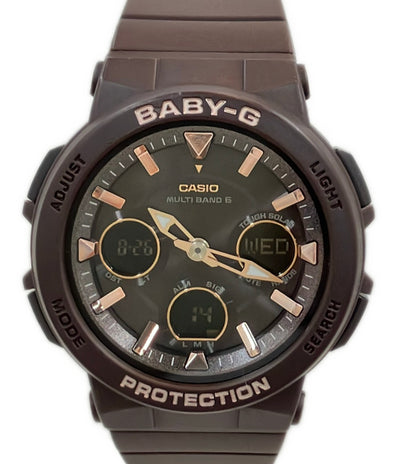 美品 CASIO 腕時計 Baby-G ソーラー ブラウン BGA-2510 レディース カシオ