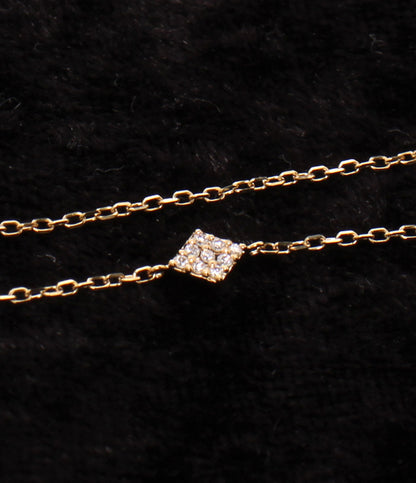 美品 STAR JEWELRY ブレスレット K10 ダイヤ 0.02ct レディース スタージュエリー