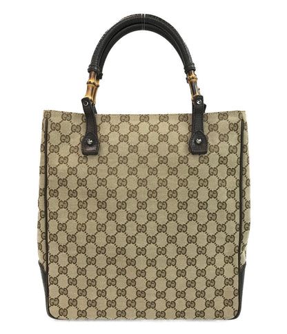 グッチ  キャンバストートバッグ  バンブー GGキャンバス   112530 214397 レディース   GUCCI