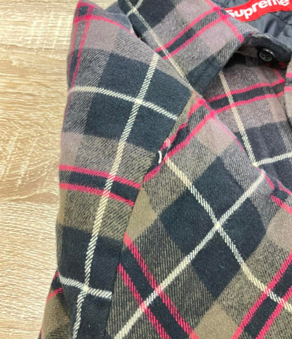 シュプリーム キルテッド フランネルシャツ 中綿 メンズ SIZE M Supreme