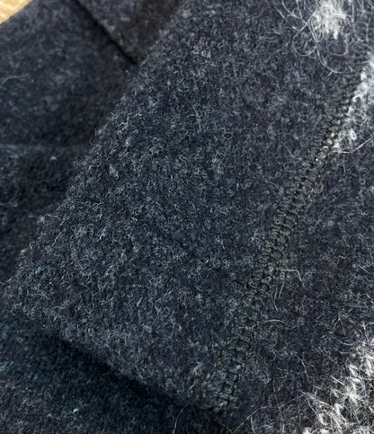 Alexander McQueen ウールモヘヤ混 シャギー ストライプ テーラードジャケット メンズ SIZE S アレキサンダーマックイーン