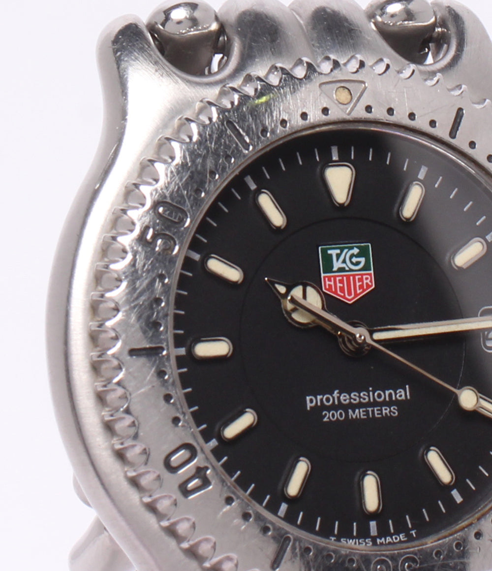 TAG HEUER 腕時計 セル S/el プロフェッショナル 200M クオーツ ブラック WG1114-K0 メンズ タグホイヤー