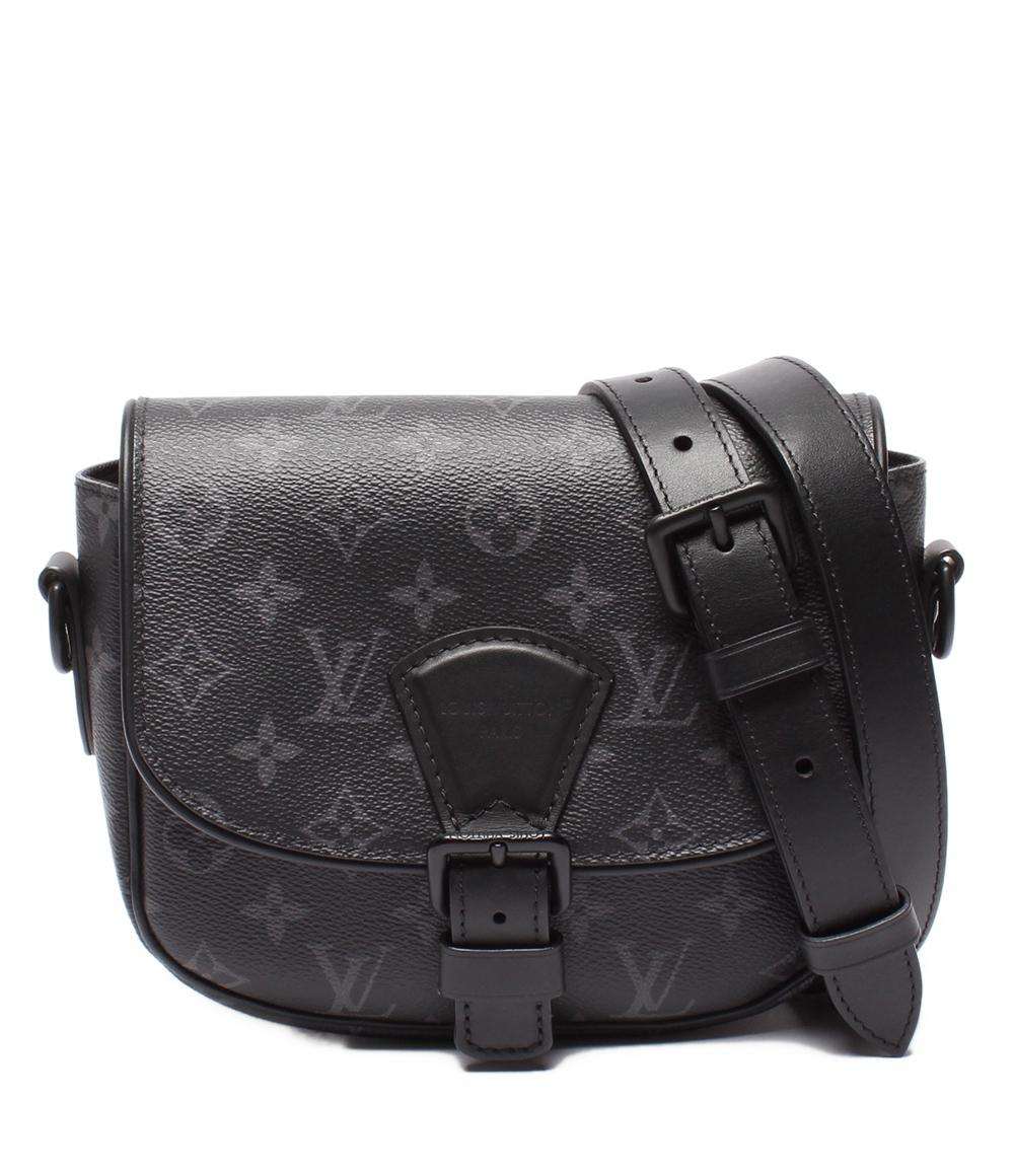 美品 LOUIS VUITTON ショルダーバッグ 斜め掛け 肩掛け モンスリ メッセンジャーPM モノグラム エクリプス M12519 メンズ レディース ルイ・ヴィトン