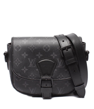 美品 LOUIS VUITTON ショルダーバッグ 斜め掛け 肩掛け モンスリ メッセンジャーPM モノグラム エクリプス M12519 メンズ レディース ルイ・ヴィトン