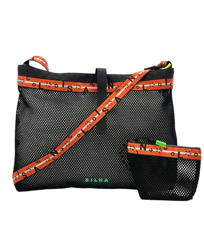 美品 SILNA MINACORO ショルダーバッグ 斜め掛け 肩掛け メッシュバッグ レディース シルナミナコロ