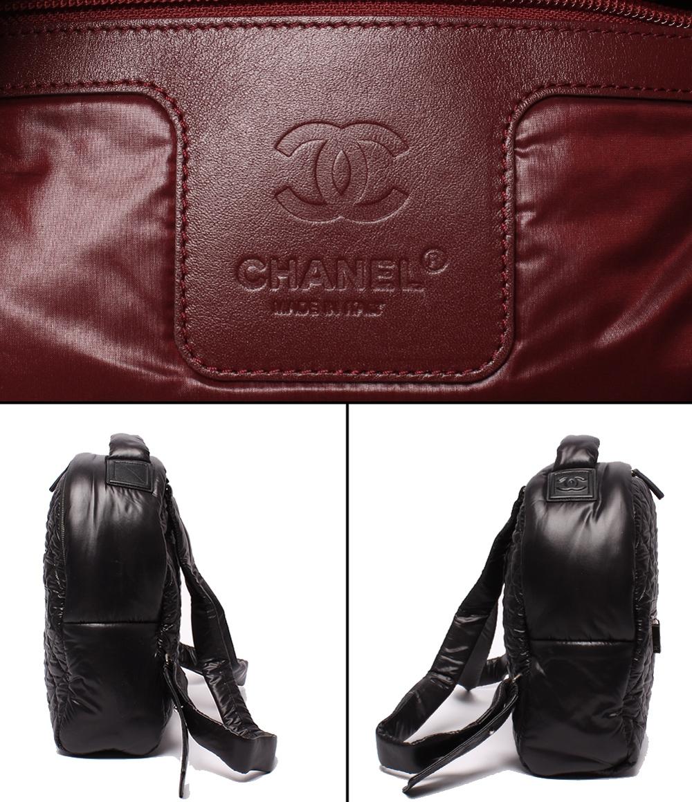 CHANEL ナイロン×レザー　リュック 楽天市場】【美品】 シャネル リュックサック コココクーン ナイロン