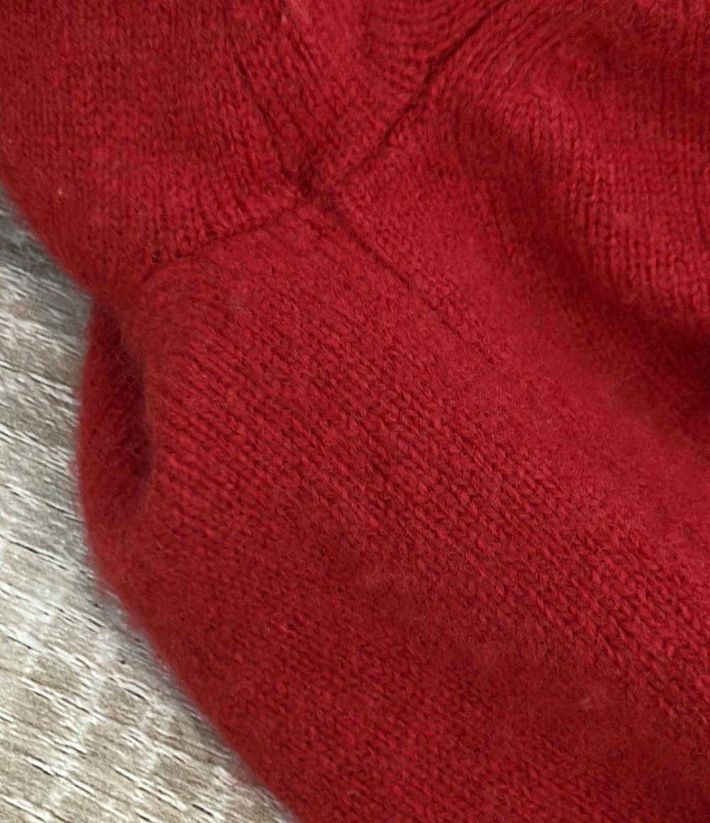 PLAY COMME des GARCONS 長袖ニット ハートロゴ  Vネック プルオーバー レディース SIZE M プレイコムデギャルソン