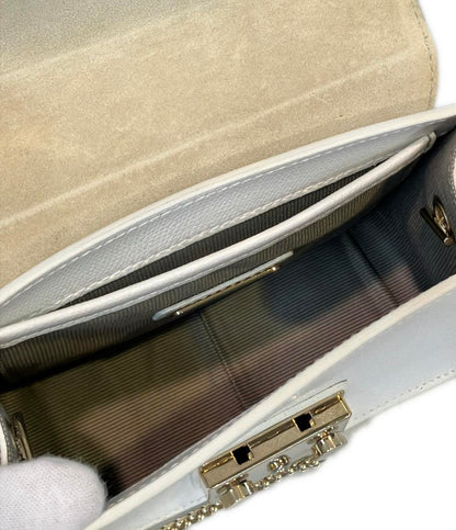 Furla 2way チェーンショルダーバッグ 斜め掛け クラッチバッグ メトロポリスミニ レディース フルラ