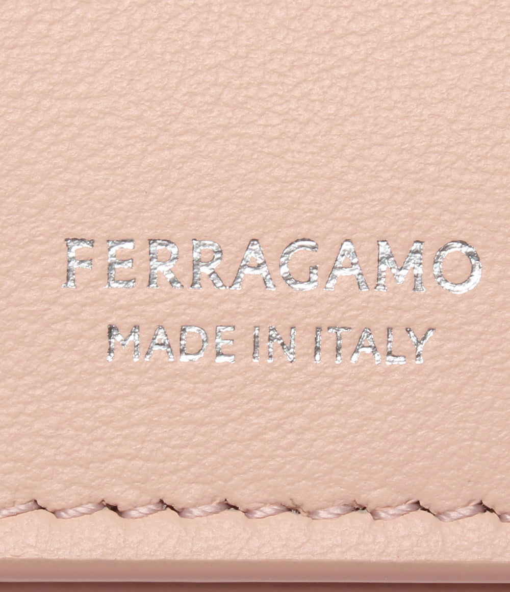 美品 FERRAGAMO 二つ折り長財布 ガンチーニ レディース フェラガモ