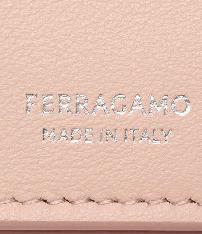 美品 FERRAGAMO 二つ折り長財布 ガンチーニ レディース フェラガモ