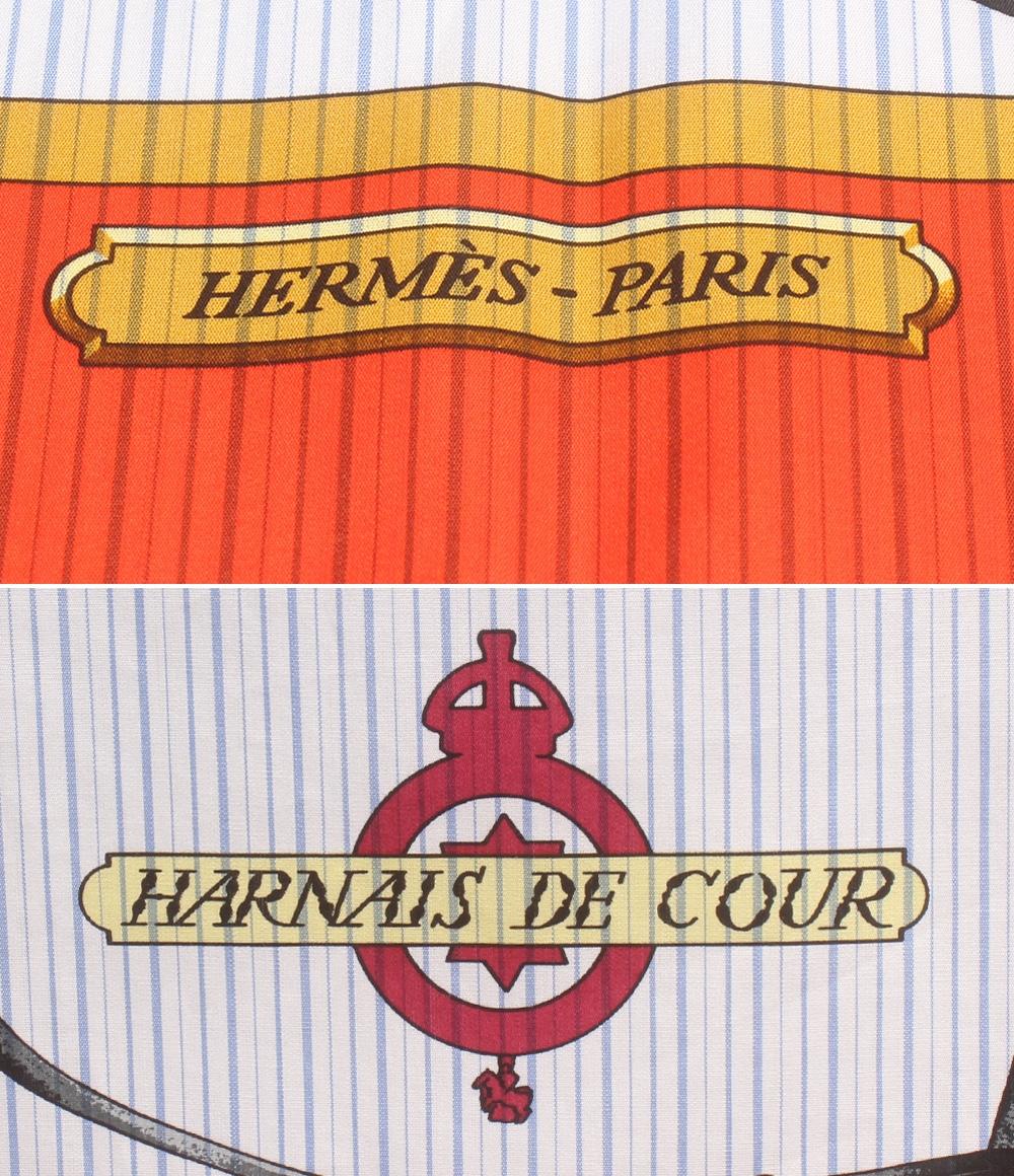 エルメス ストール スカーフ COMME des GARCONS コムデギャルソン コラボ コットン HARNAIS DE COUR 宮廷の馬具 レディース HERMES