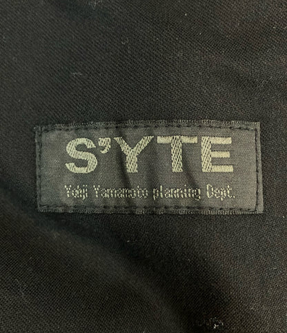 S'YTE デニムパンツ ワイドタック ヨウジヤマモト ウィッシュ加工 10 oz Denim Center Wide Tuck Pant US-P10-005 メンズ SIZE 3 (M) サイト