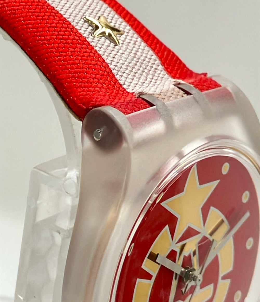 Swatch 腕時計 007コラボ ゲオルギー・コスコフモデル クオーツ レッド メンズ スウォッチ