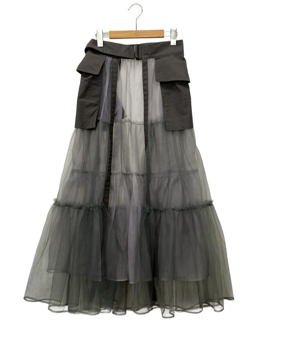 メゾンスペシャル チュールティアードベルトスカート レディース SIZE F (M) MAISON SPECIAL