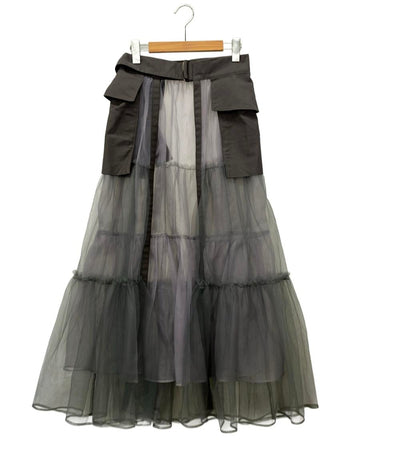 メゾンスペシャル チュールティアードベルトスカート レディース SIZE F (M) MAISON SPECIAL