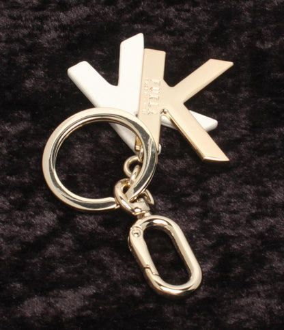美品 フルラ キーリング イニシャルK カラビナ レディース Furla