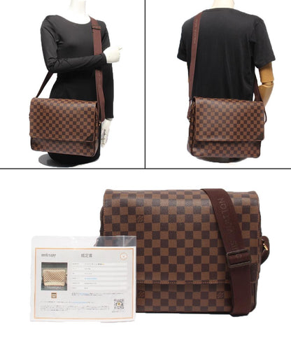 美品 LOUIS VUITTON ショルダーバッグ メッセンジャーバッグ 斜め掛け ダミエ シェルトンMM N41149 メンズ ルイ・ヴィトン