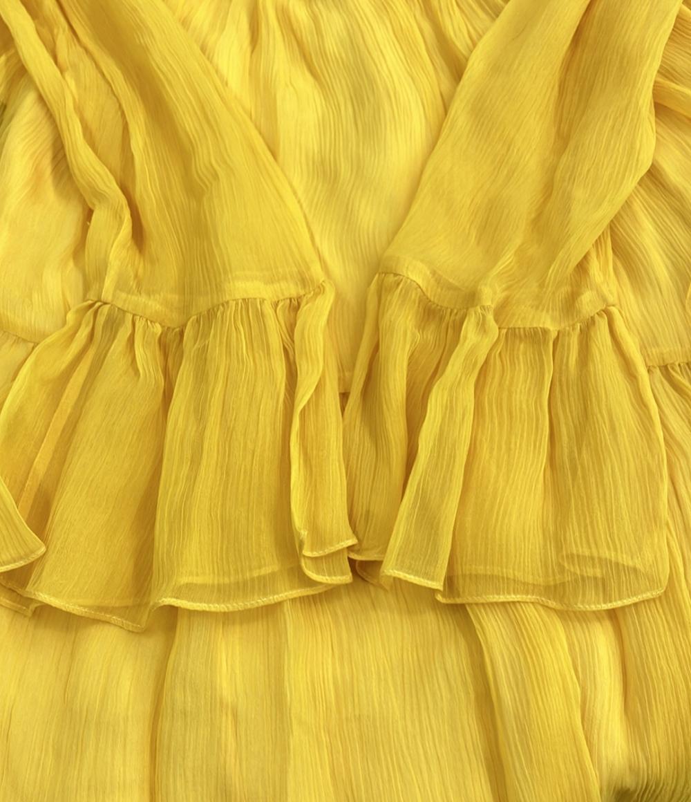 美品 GUCCI ラウンドカラーシフォンワンピース 728125 レディース SIZE 40 (S) グッチ