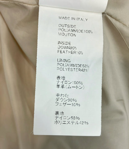 訳あり EMMETI ダウンベスト ジレ ムートン レディース SIZE 40 (S) エンメティ