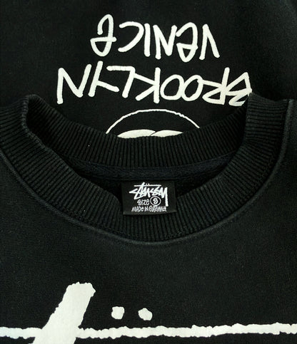 STUSSY WORLD TOUR CREW 長袖 スウェット 裏起毛 メンズ SIZE S ステューシー