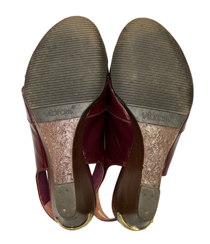 LOUIS VUITTON オープントゥサンダル ウェッジソール レディース SIZE 34.5 ルイ・ヴィトン