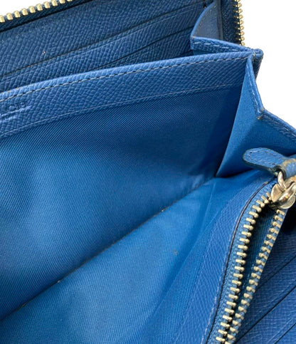 美品 コーチ ラウンドファスナー長財布 レディース COACH