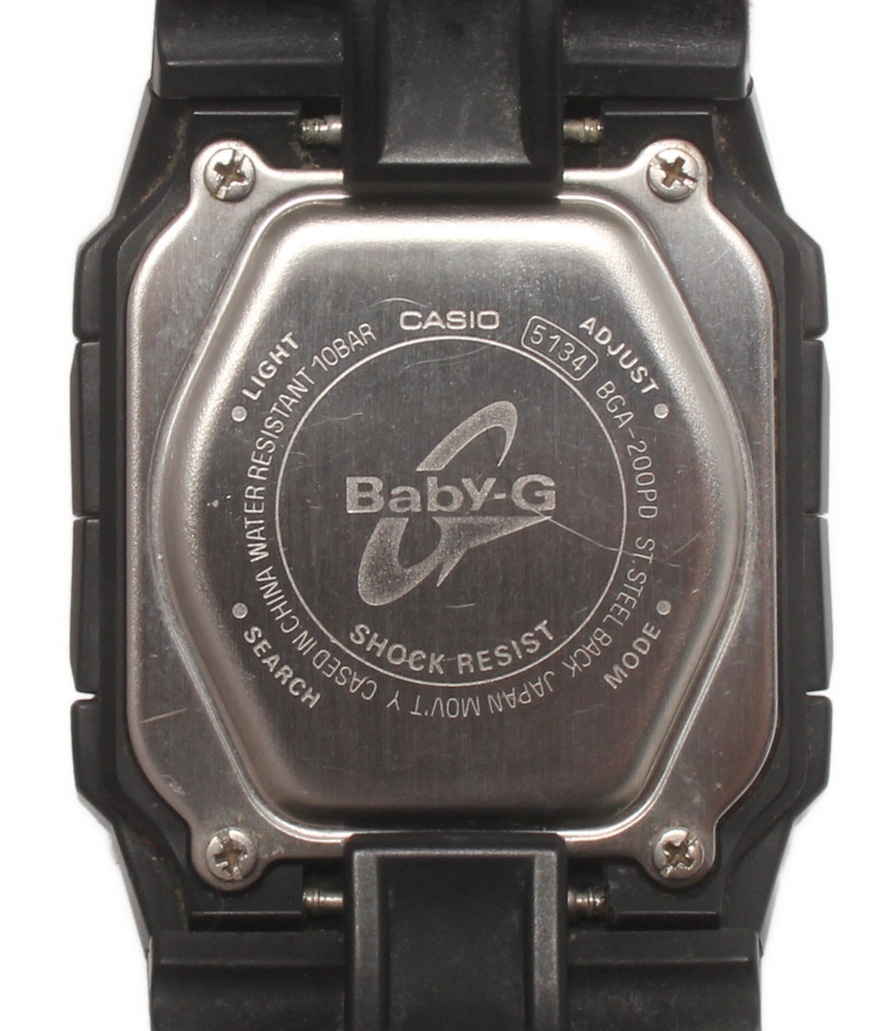 CASIO 腕時計 カスケット Baby-G クオーツ ブラック系 BGA-200PD レディース カシオ