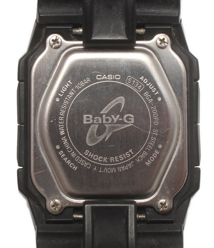 CASIO 腕時計 カスケット Baby-G クオーツ ブラック系 BGA-200PD レディース カシオ