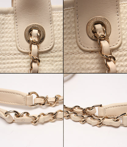 CHANEL 2wayチェーントートバッグ チェーンショルダーバッグ 肩掛け ドーヴィル スモール AS3257 レディース シャネル