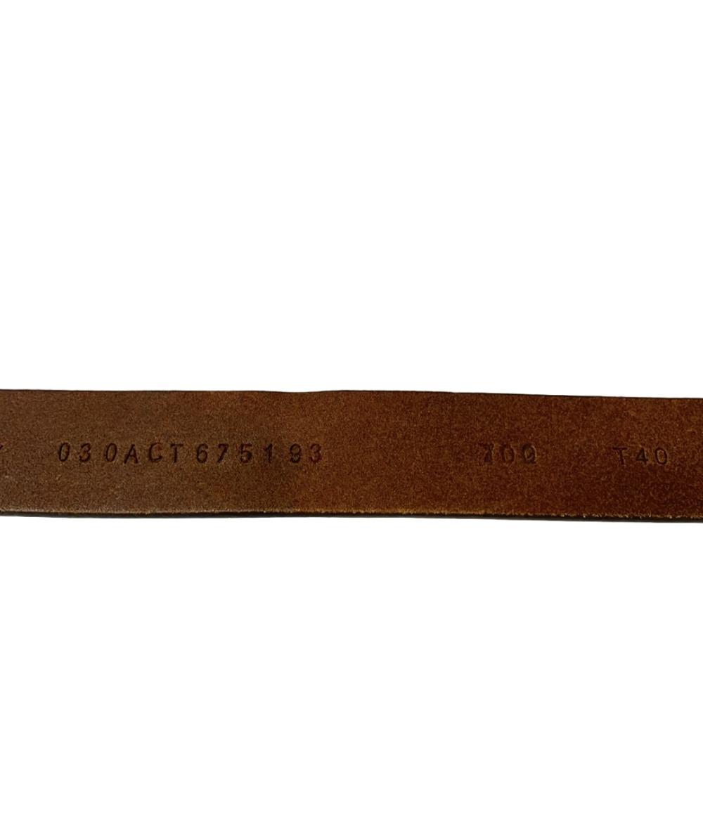 クリスチャンディオール ベルト ゴールドバックル メンズ (T40) Christian Dior