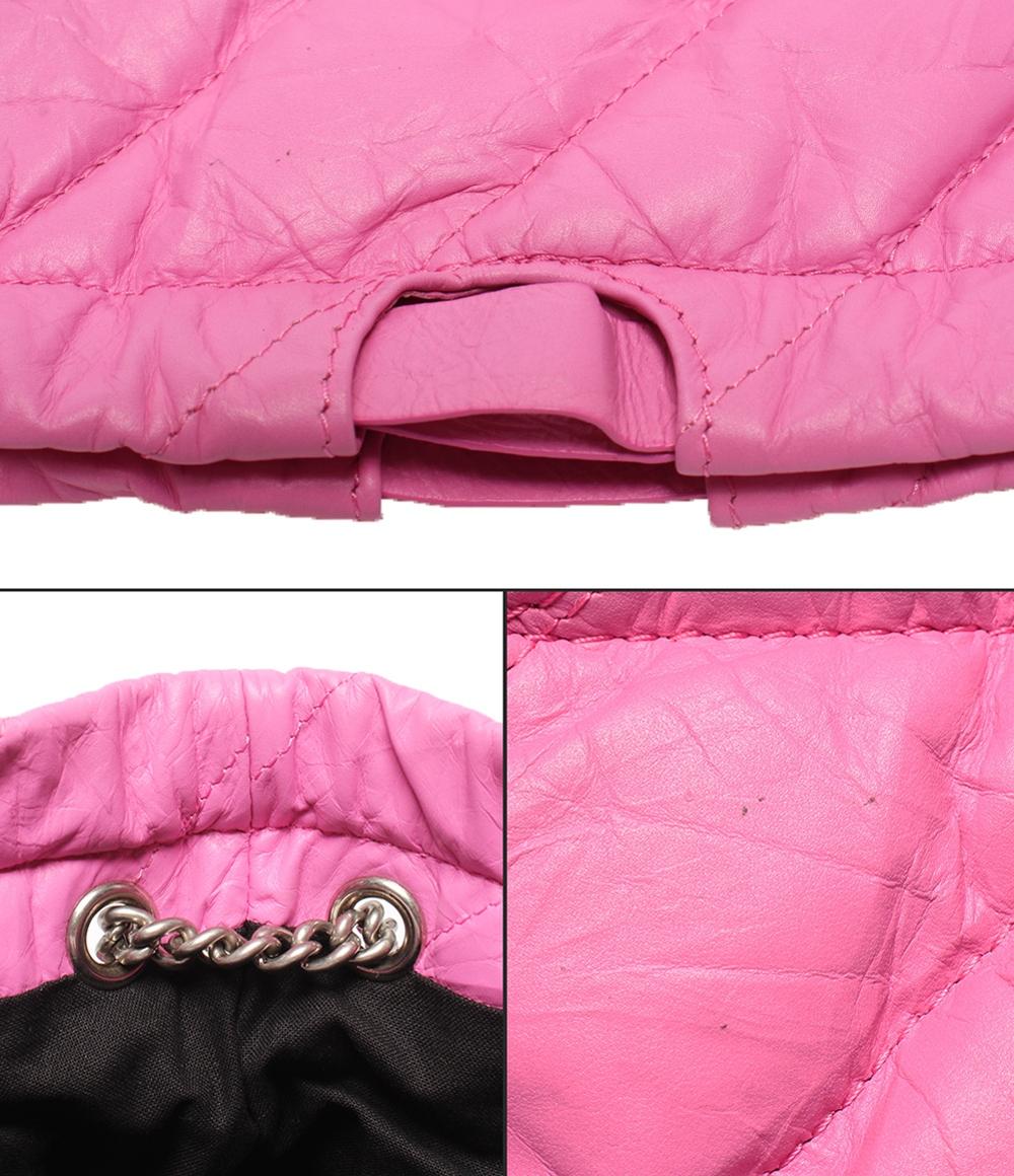 美品 BALENCIAGA チェーンショルダーバッグ 肩掛け クラッシュ レディース バレンシアガ