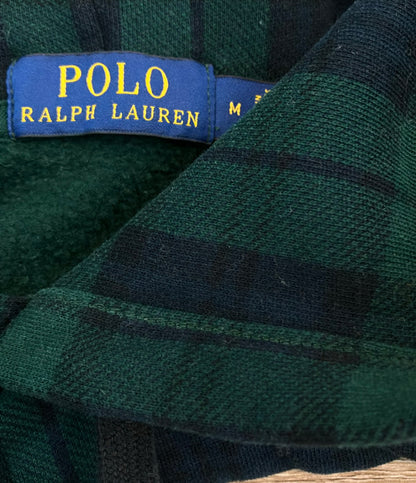 POLO RALPH LAUREN プルオーバーパーカー タータンチェック ポロベア メンズ SIZE M ポロ・ラルフローレン