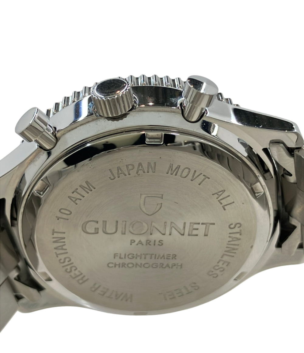GUIONNET 腕時計 クオーツ ホワイト メンズ ギオネ
