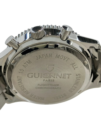 GUIONNET 腕時計 クオーツ ホワイト メンズ ギオネ