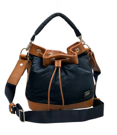 PORTER ハンドバッグ ショルダーバッグ 2WAY斜め掛け ドローストリング メンズ ポーター