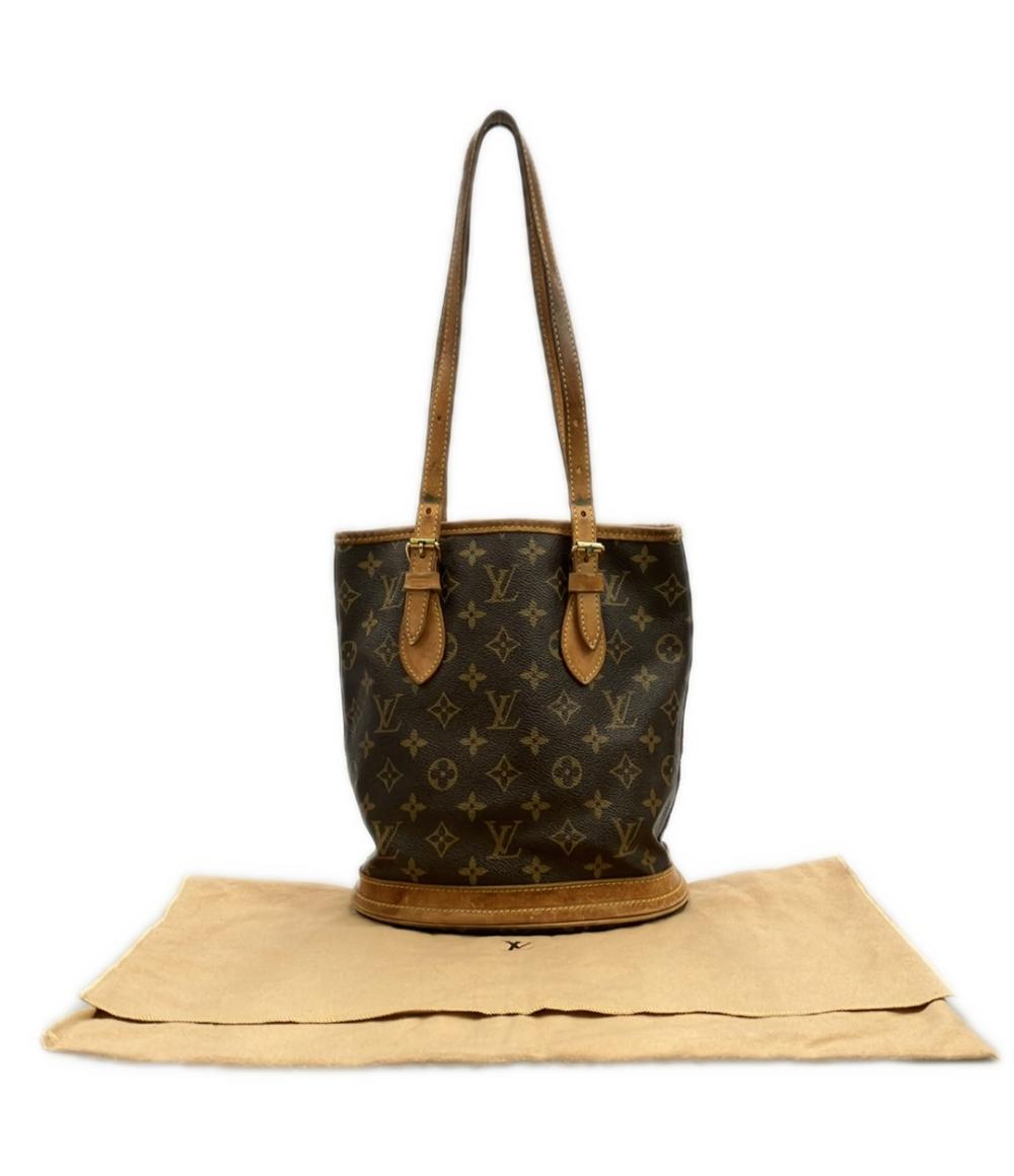 訳あり LOUIS VUITTON トートバッグ ショルダーバッグ 肩掛け バケットPM モノグラム M42238 レディース ルイ・ヴィトン