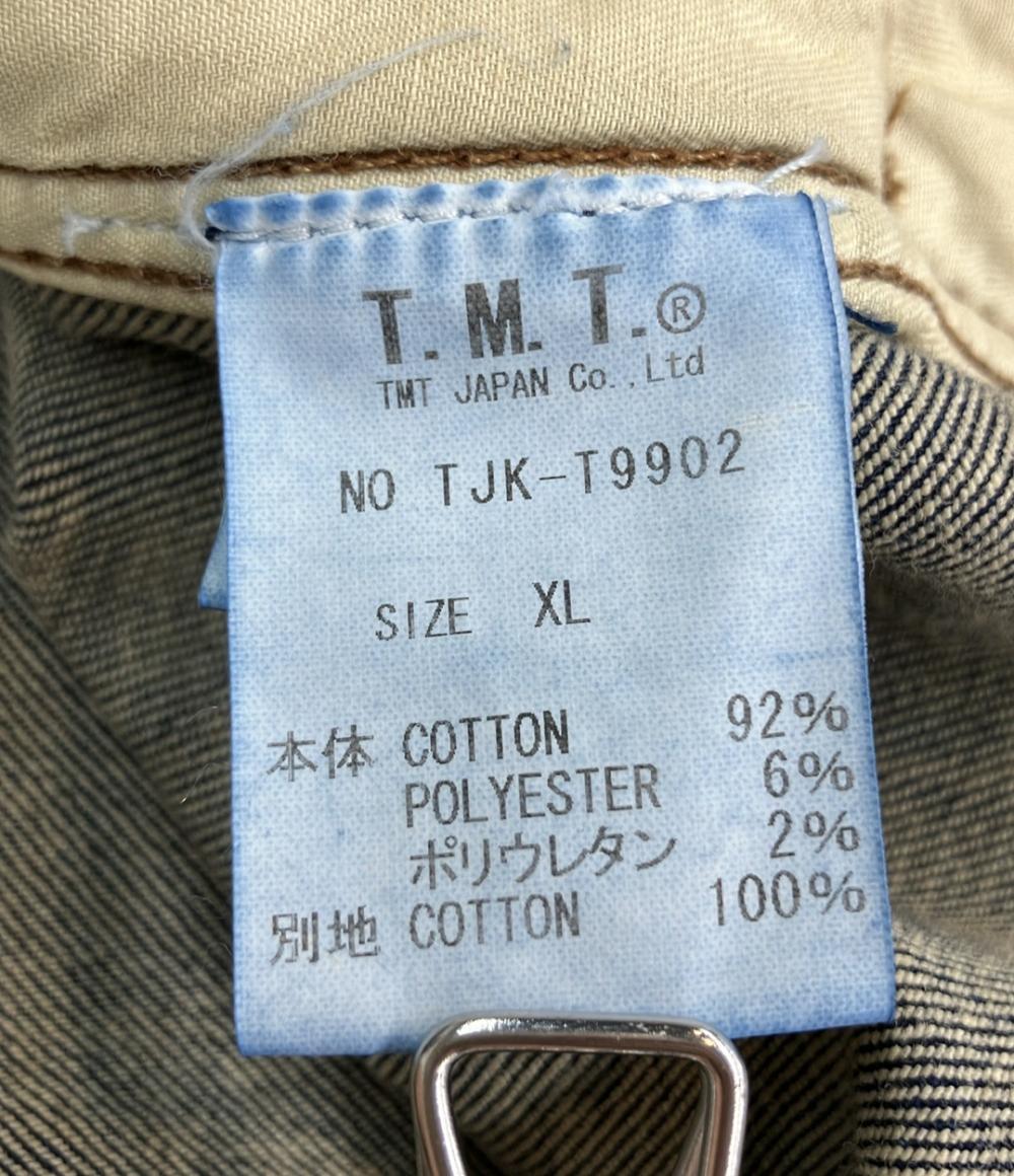 TMT デニムジャケット ダメージ加工 TJK-T9902 メンズ SIZE XL ティーエムティー