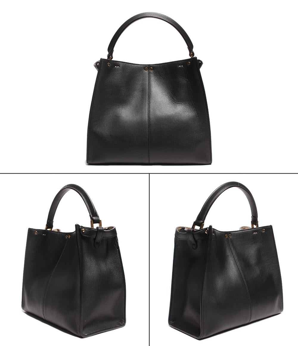 フェンディ レザー ショルダーバッグ ハンドバッグ ゴールド金具 エックスライト ミディアム ピーカブー 8BN310 レディース FENDI