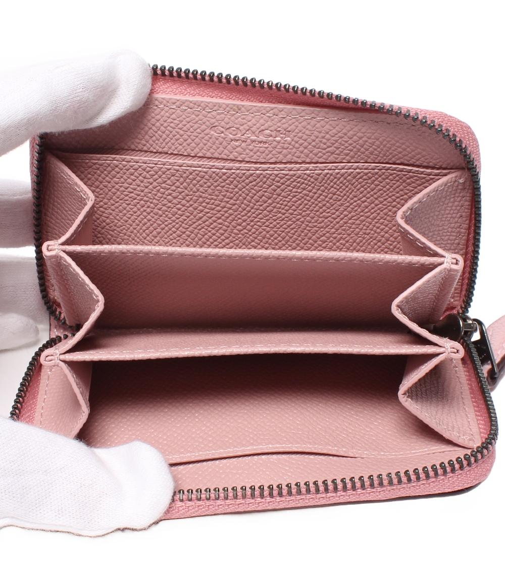 美品 COACH スモールジップアラウンドカードケース コインケース C6723 レディース コーチ