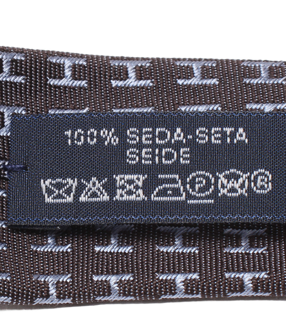美品 HERMES ネクタイ シルク100％ ファソネH メンズ エルメス