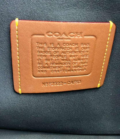 美品 COACH 2way ショルダーバッグ 肩掛け チェーン 斜め掛け タビー CAF53 レディース コーチ
