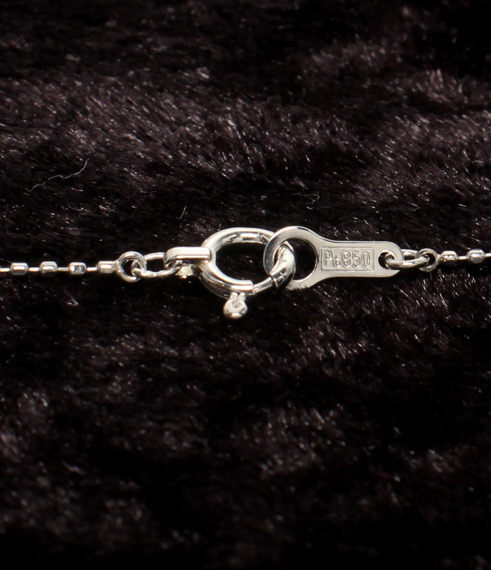 美品 ネックレス Pt900 Pt850 ダイヤ 0.37ct レディース