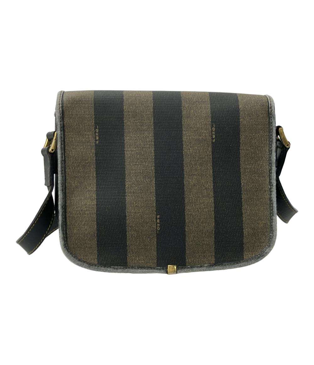 訳あり FENDI ショルダーバッグ ストライプ柄 レディース フェンディ